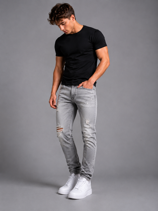 Fit jeans - grijs